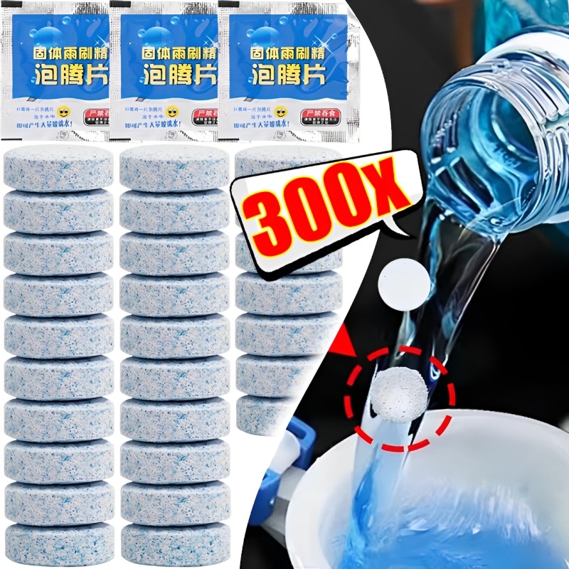 Tablet Accessories For Car - 300/10PCs Solid Car Windshield Cleaners Effervescent