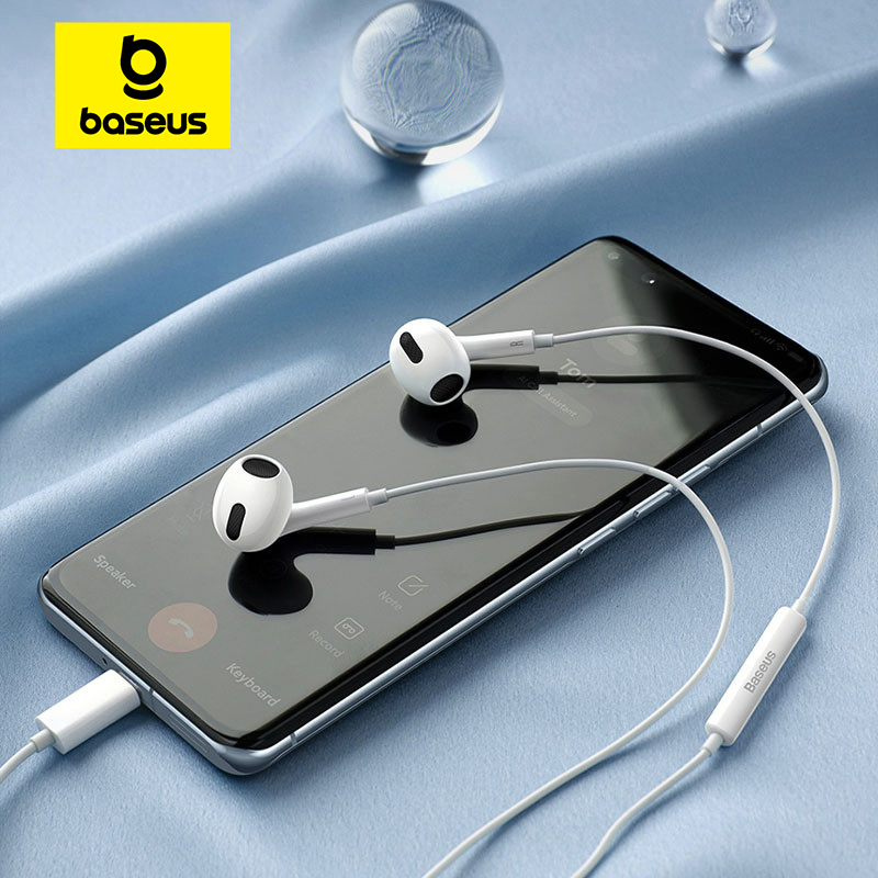 Wired Earphone Lightning - Baseus C17 Type-C Earphones In Ear