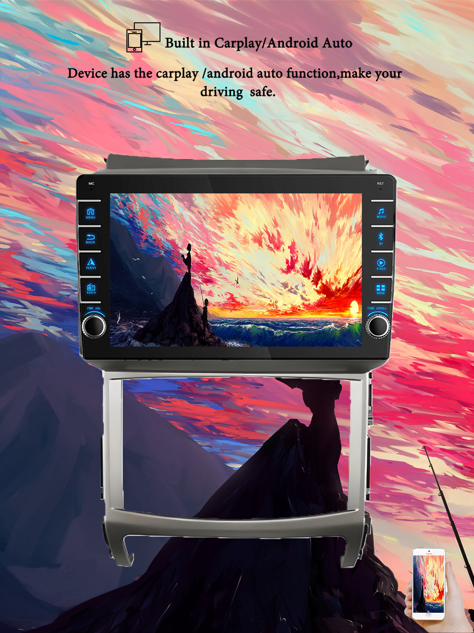 Tablet Danish Mobile & Accessories Photos - 8G+128G Android14 For Hyundai Veracruz ix55