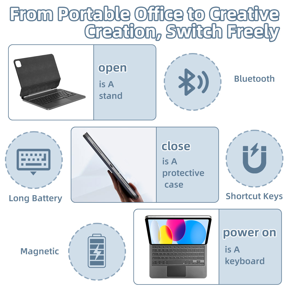 2026 Magic Keyboard with Bluet - đánh giá và giá Tablet Accessories Case
