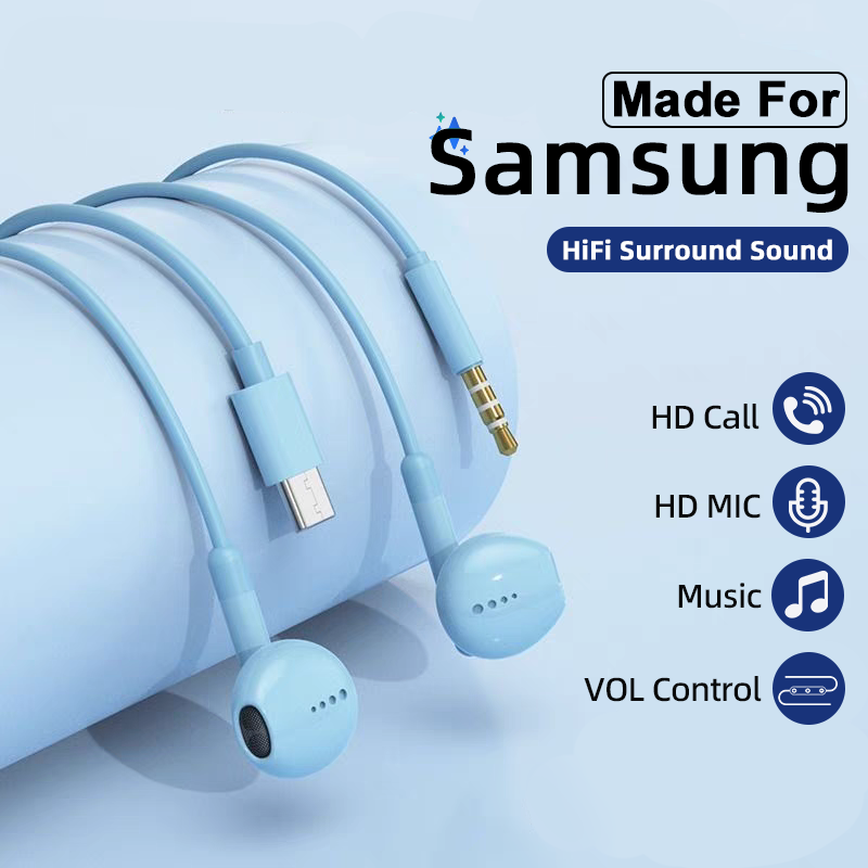 Type C Headphones For Samsung  - đánh giá và giá Wired Earphone Lightning