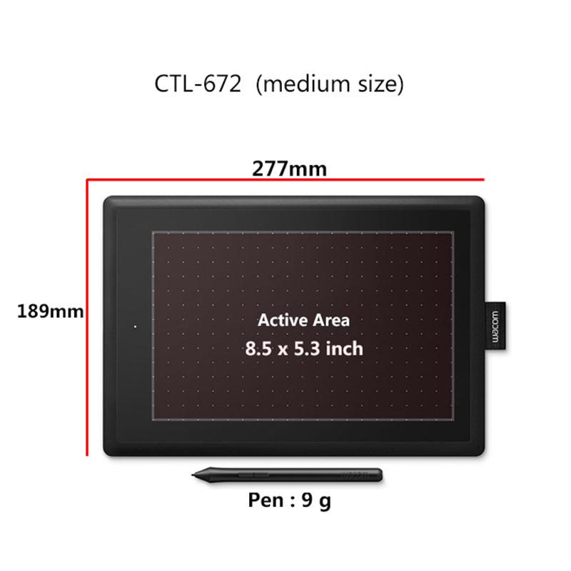 Wacom CTL-672 10.9x7.4 Ins Gra - đánh giá và giá Wacom Tablet Accessories