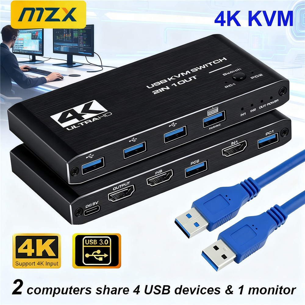 KVM Switch 4K 60Hz Switcher US - đánh giá và giá Tablet With All Accessories