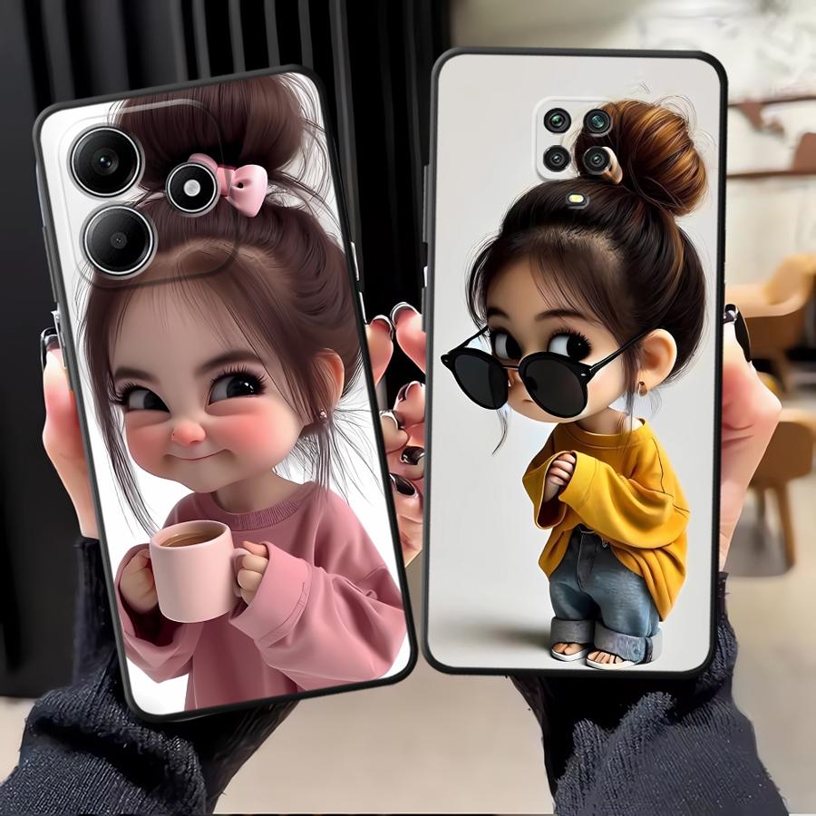 Cartoon Girl Pattern Funda Pho - đánh giá và giá Tablet And Accessories Case