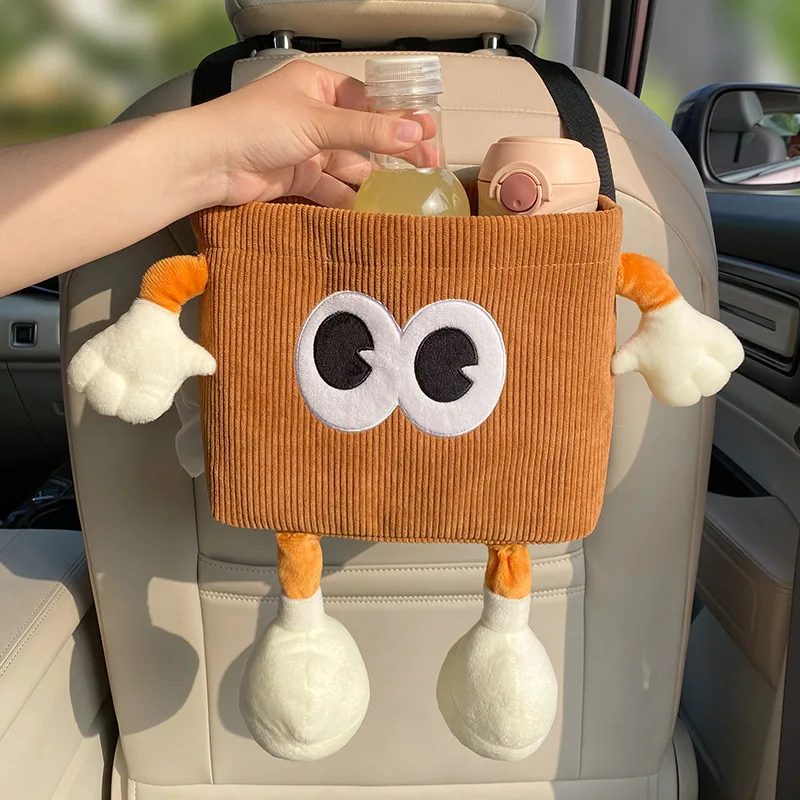 Car Trash Can Bin Cartoon Eye  - đánh giá và giá Tablet Accessories For Car