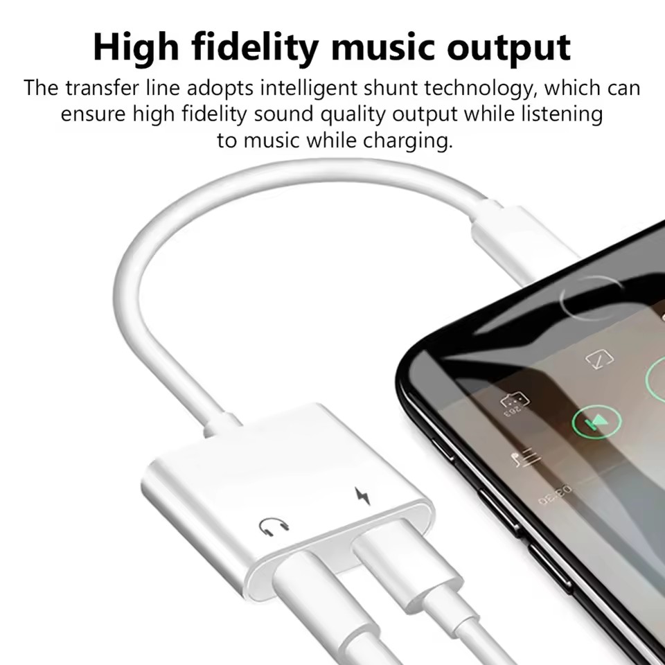 2 in 1 iOS to 3.5mm Jack Audio - đánh giá và giá Wired Earphone Lightning